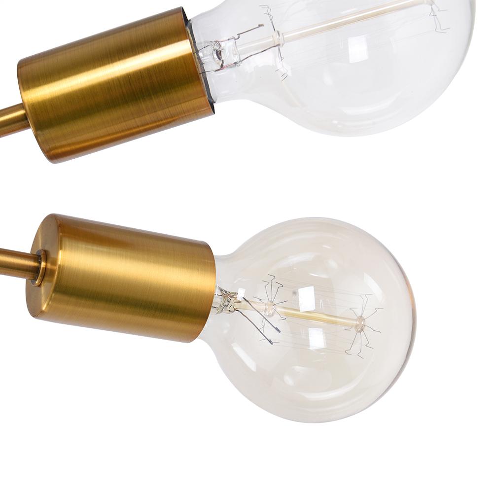 6-Light Brass Sputnik Chandelier