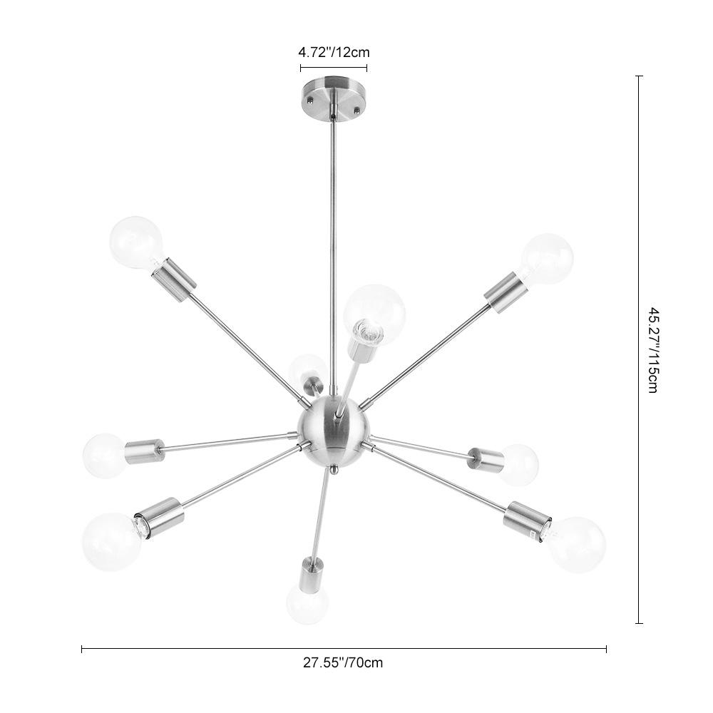 9-Light Sputnik Chandelier | 3 Colours