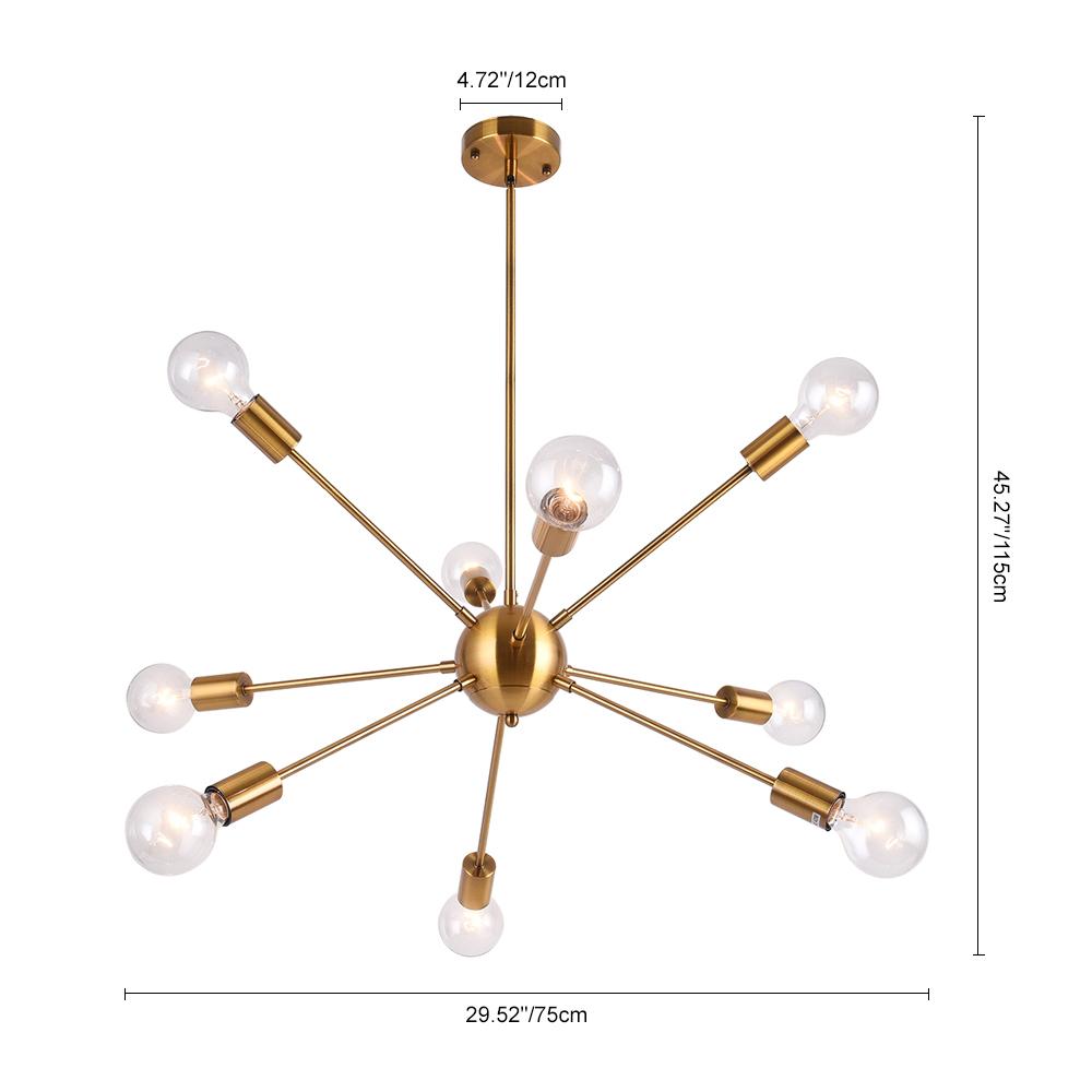 9-Light Sputnik Chandelier | 3 Colours