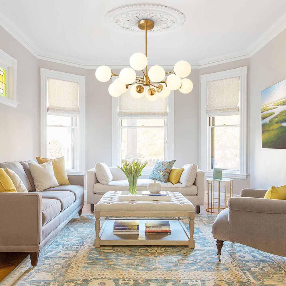 12-Light Bubble Sputnik Chandelier | 2 Colours