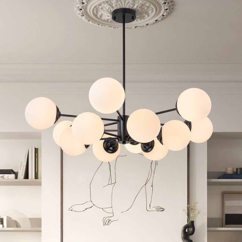12-Light Bubble Sputnik Chandelier | 2 Colours