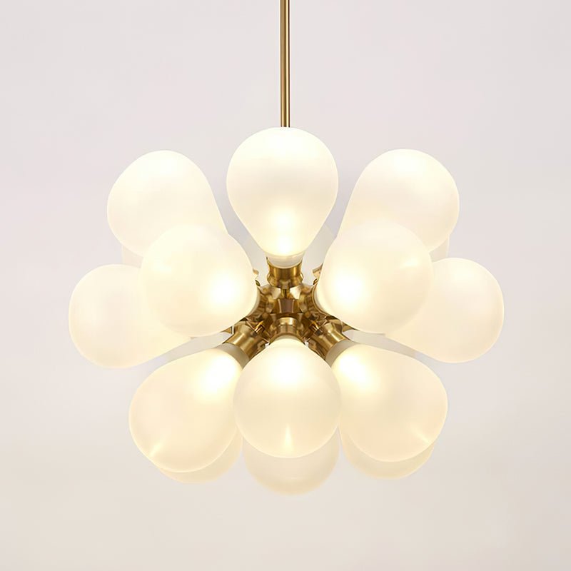 18-Light White Bubble Sputnik Chandelier