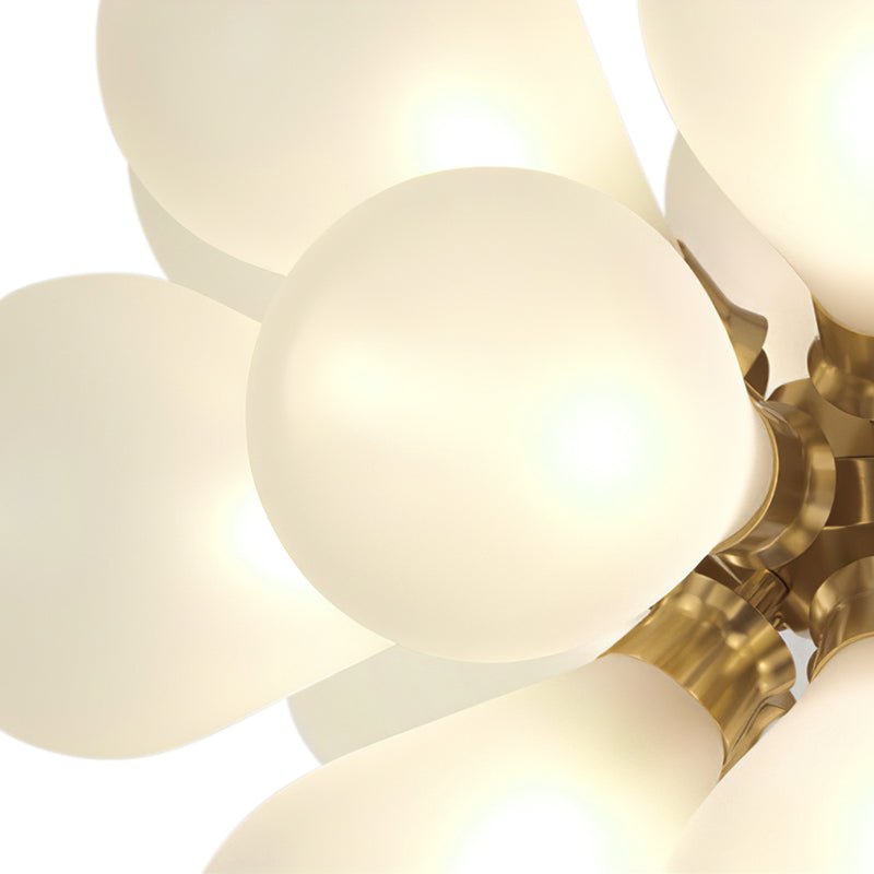 18-Light White Bubble Sputnik Chandelier