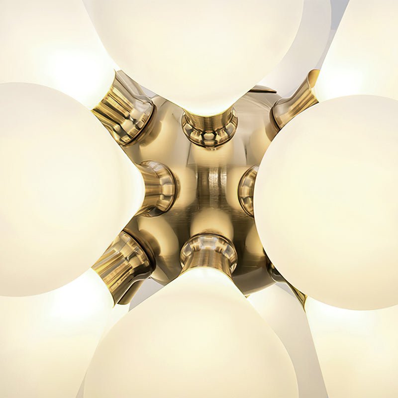 18-Light White Bubble Sputnik Chandelier
