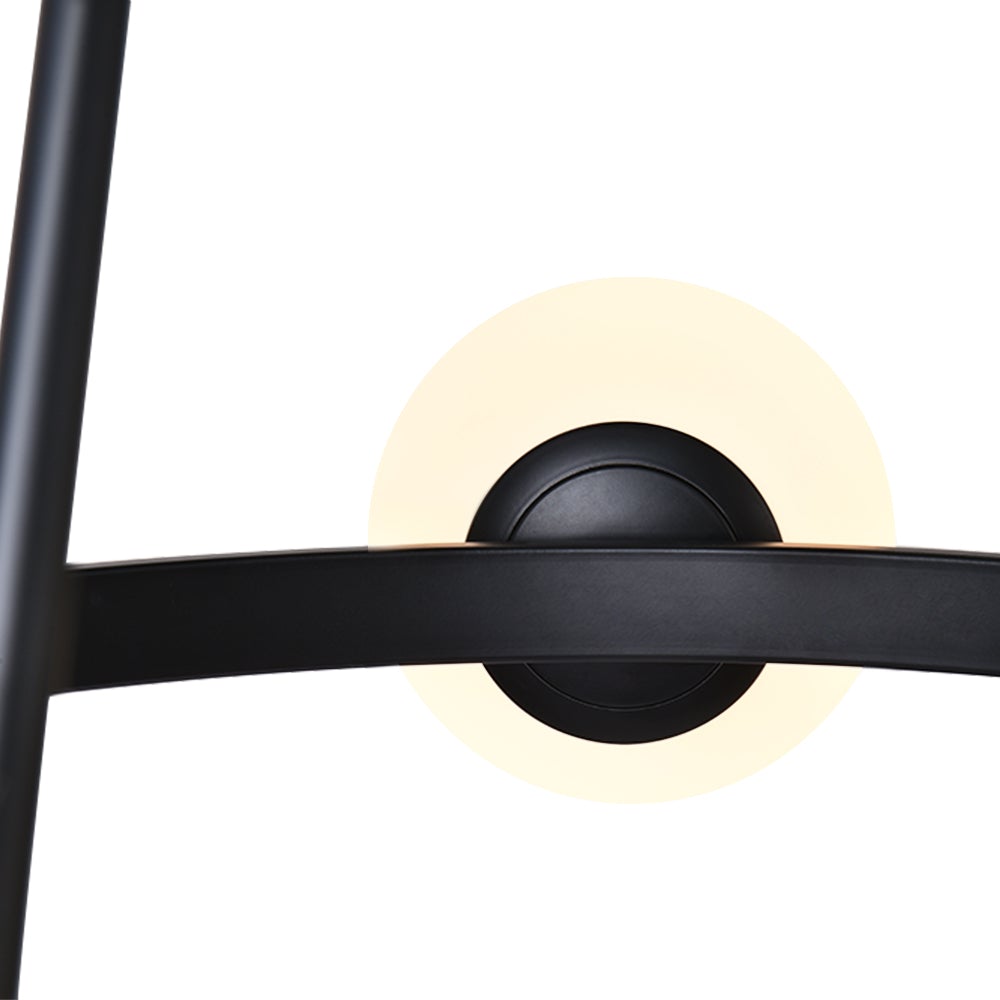 5-Light Black Bubble Chandelier