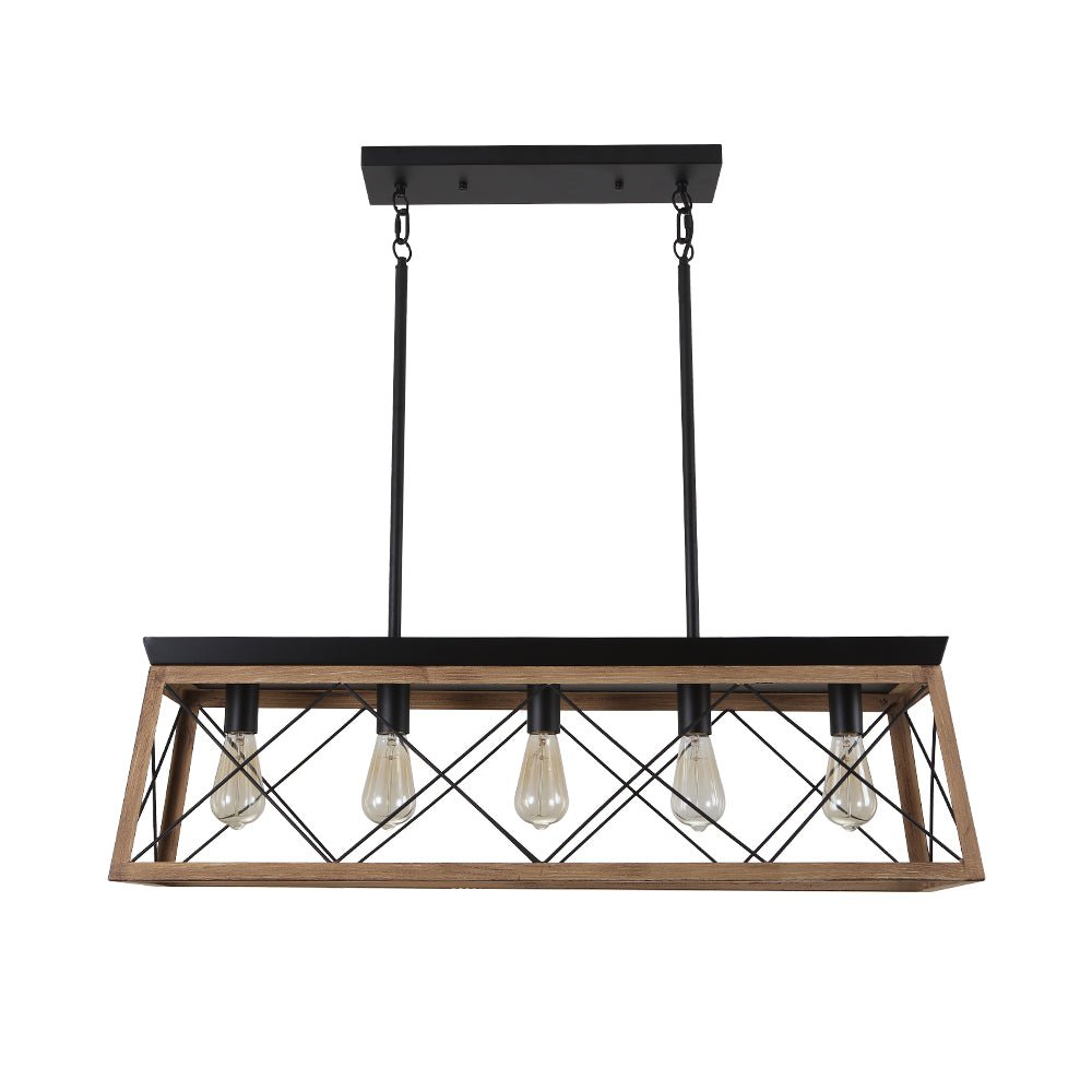 5-Light Kitchen Island Chandelier | 2 Colours