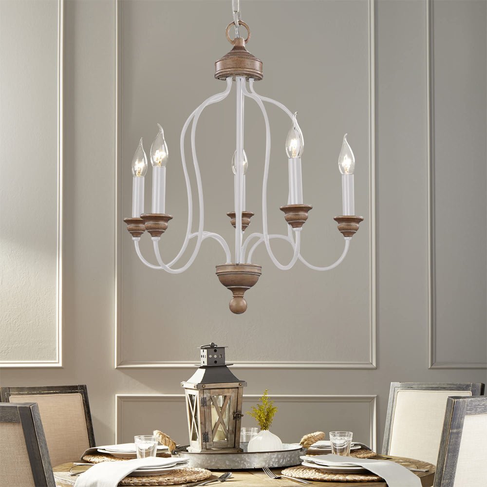 5-Light French Country Candle Style Chandelier