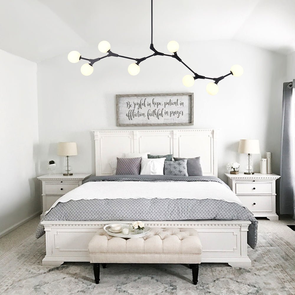 8-Light Branch Globe Chandelier | 2 Colours