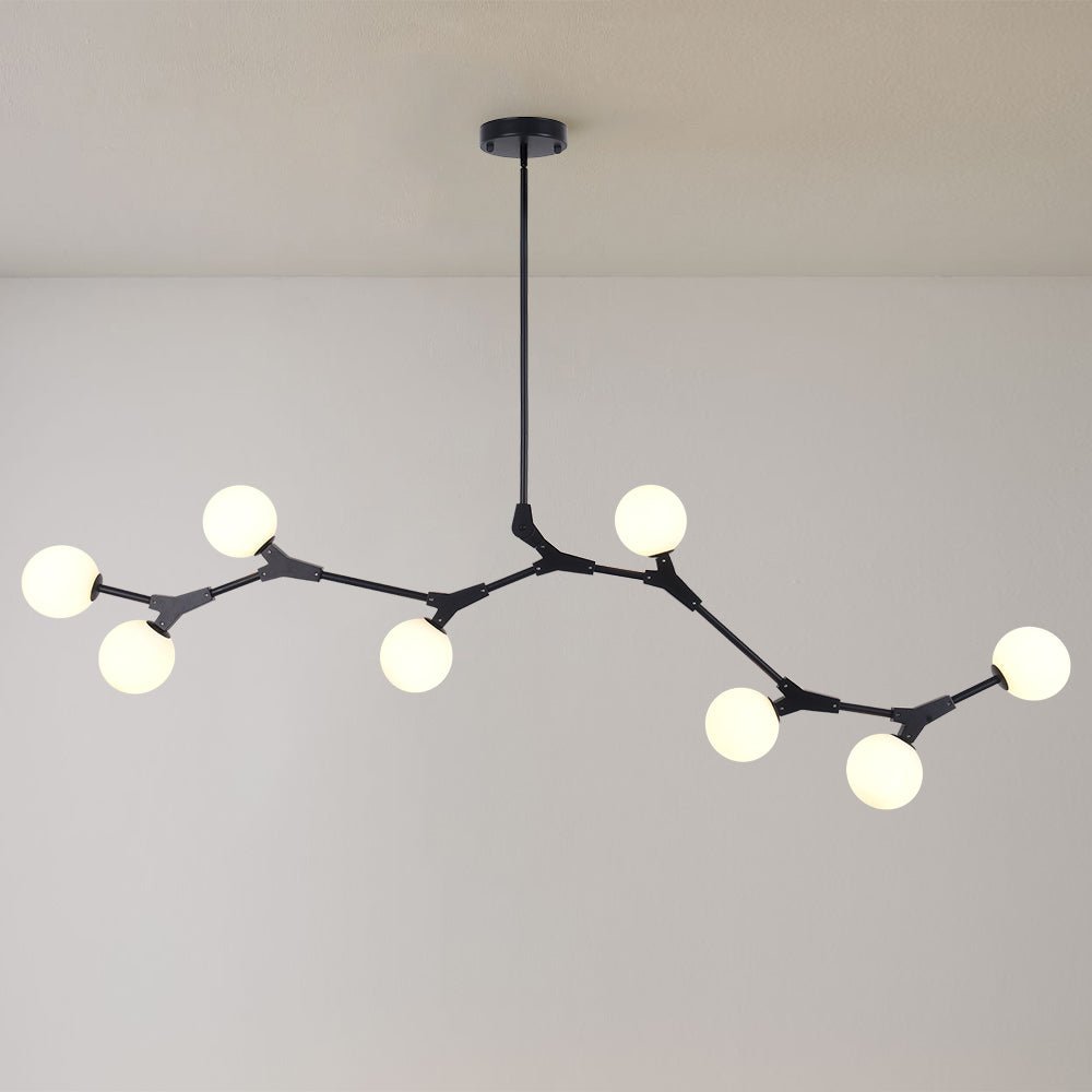 8-Light Branch Globe Chandelier | 2 Colours