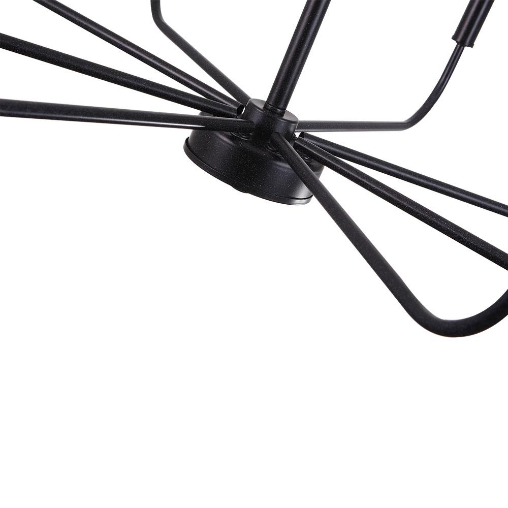8-Light Candle Style Metal Chandelier