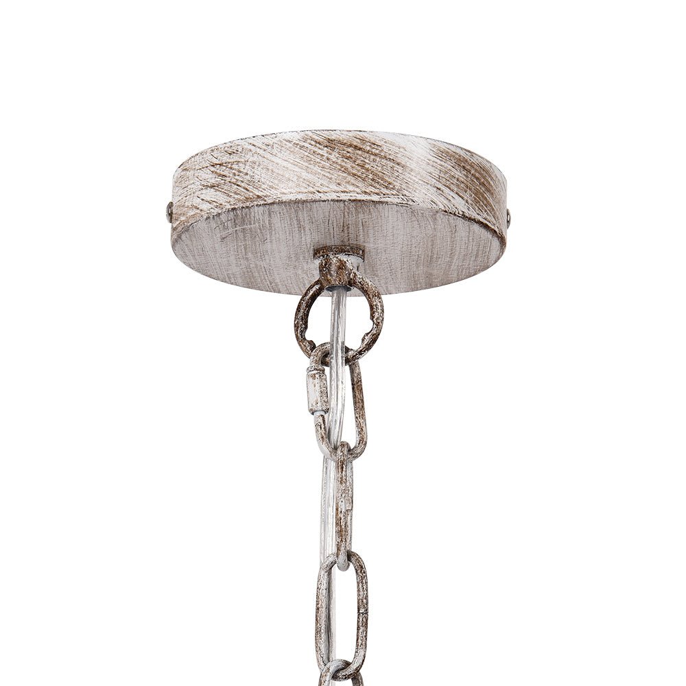 4-Light Boho Lantern Bead Chandelier | 3 Colours