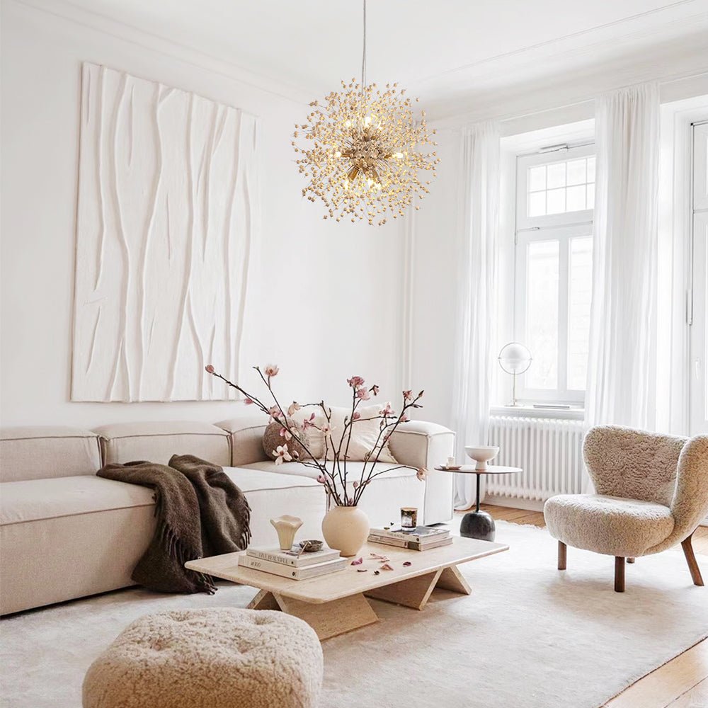 Boho Wooden Beaded Dandelion Chandelier | 2 Sizes