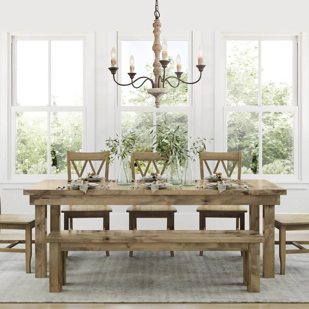 Farmhouse Candle Chandelier | 2 Colours