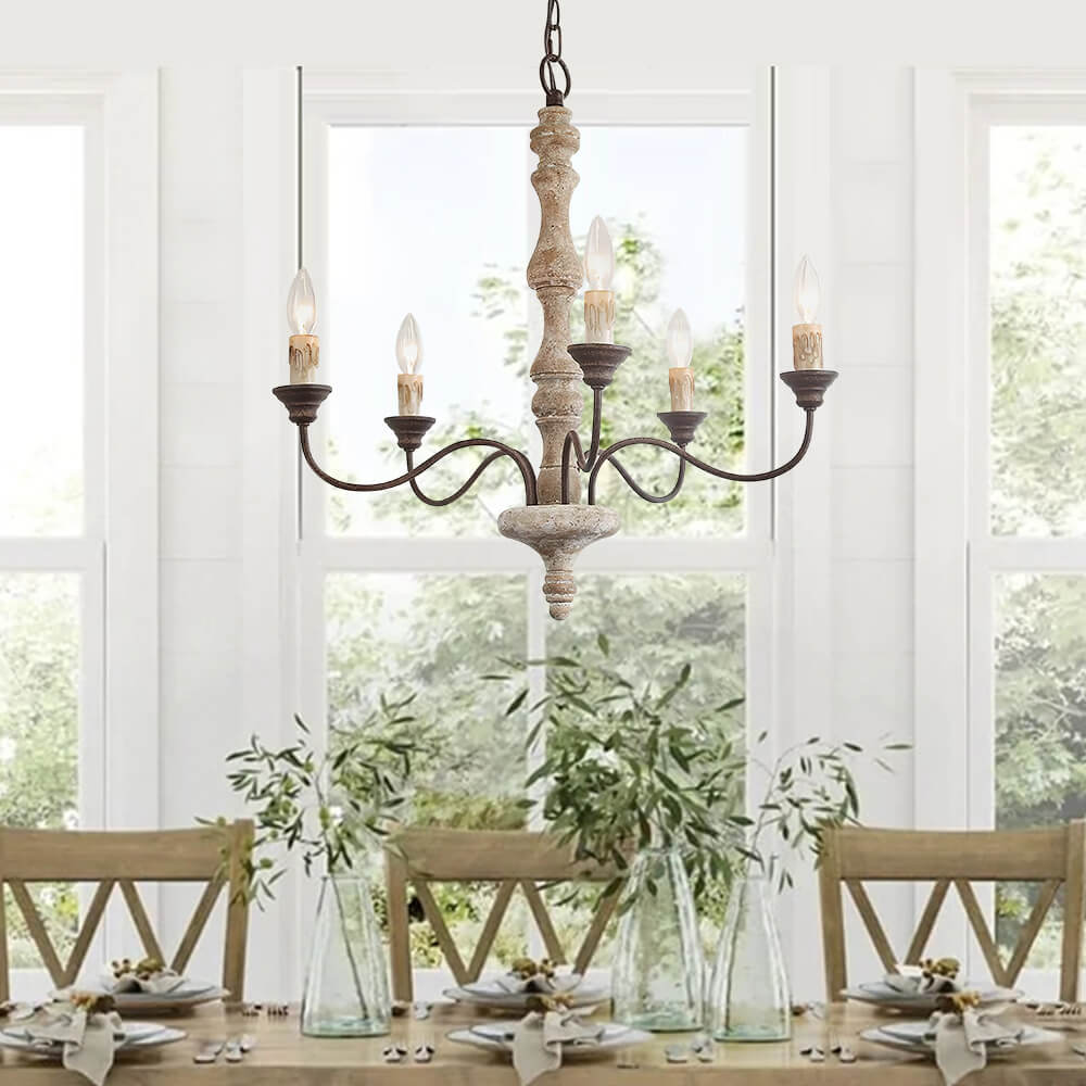 Farmhouse Candle Chandelier | 2 Colours