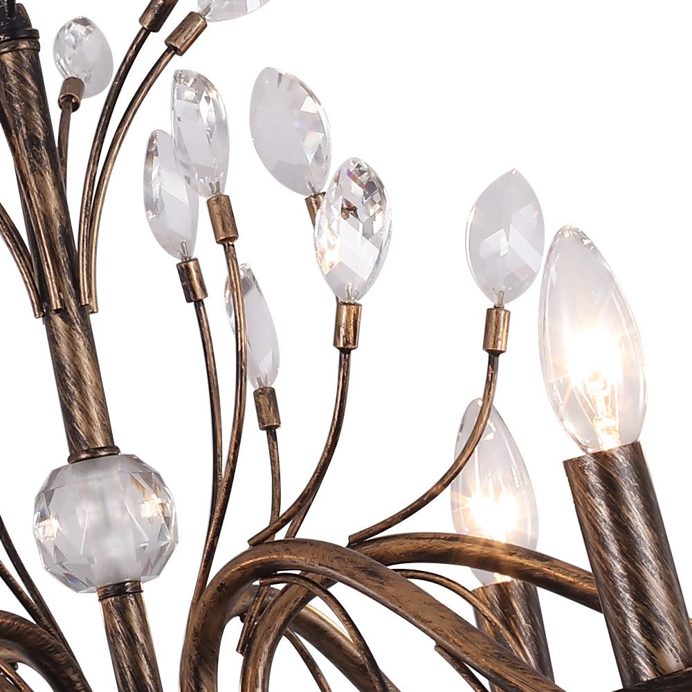 French Crystal Candle Chandelier | 2 Sizes