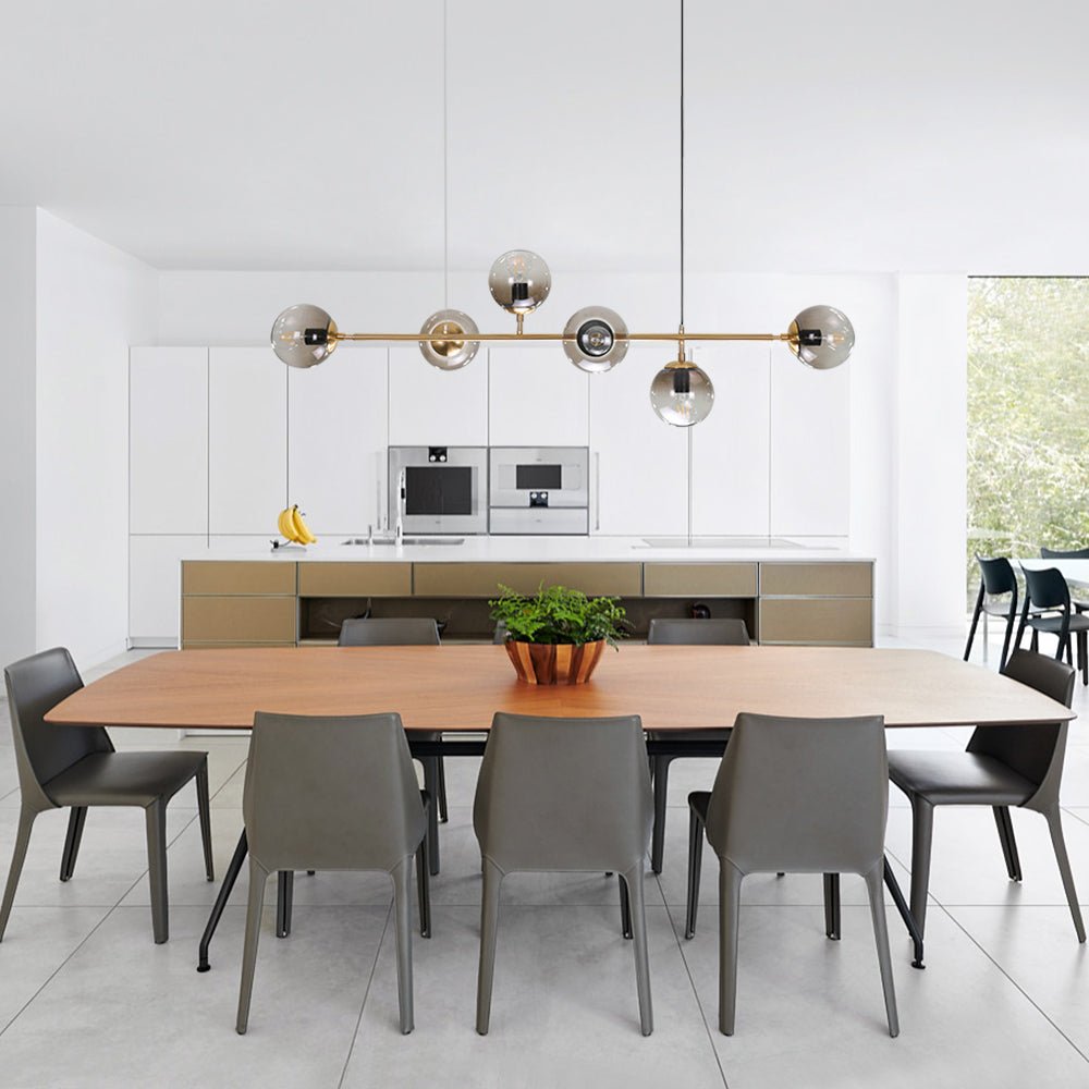 6-Light Gradient Glass Globe Chandelier