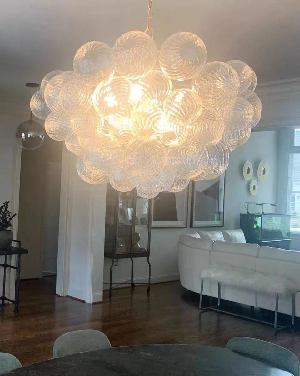 Ribbed Bubble Chandelier | 3 Colours
