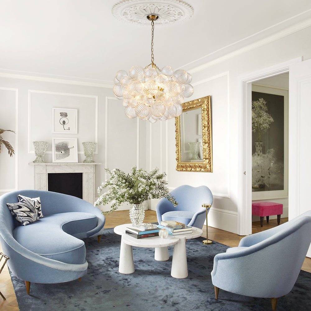 Ribbed Bubble Chandelier | 3 Colours