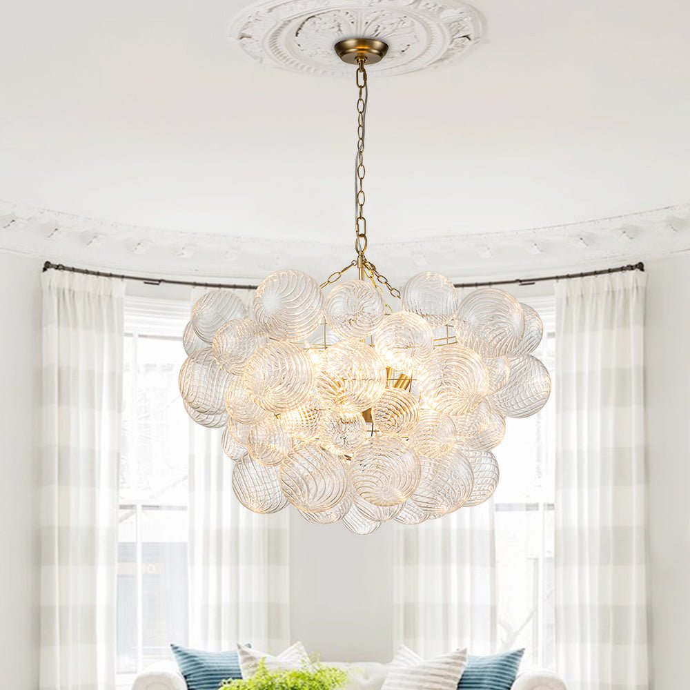 Ribbed Bubble Chandelier | 3 Colours