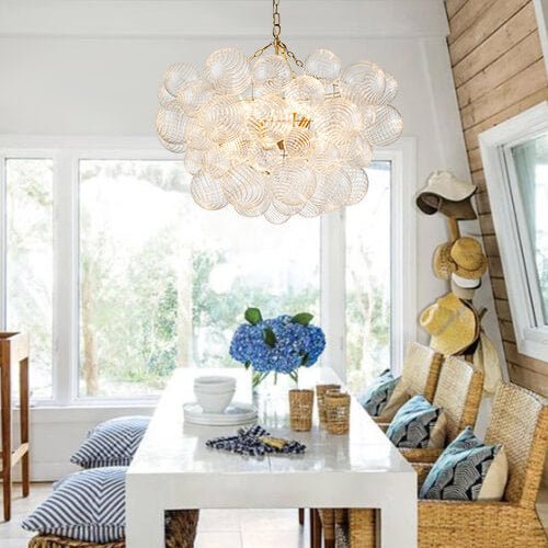 Ribbed Bubble Chandelier | 3 Colours