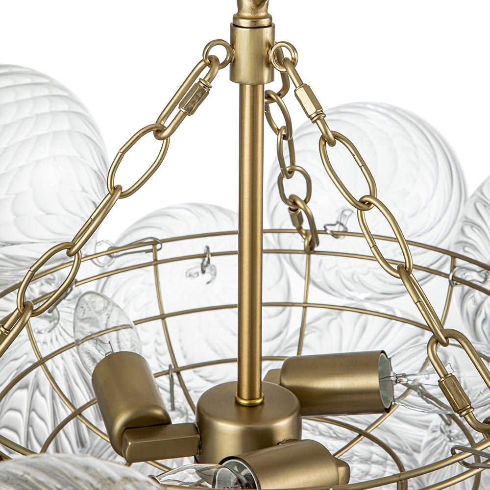 Ribbed Bubble Chandelier | 3 Colours