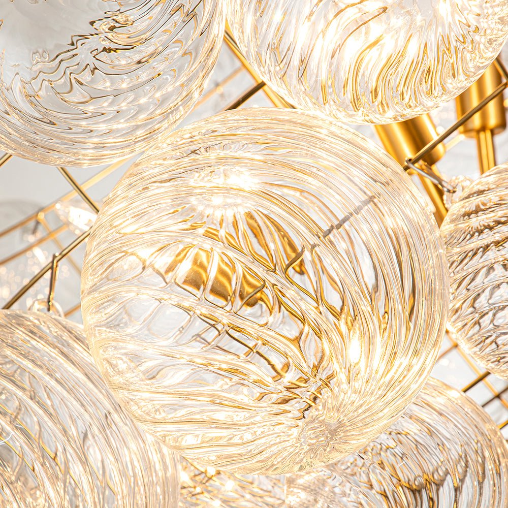 Ribbed Bubble Chandelier | 3 Colours
