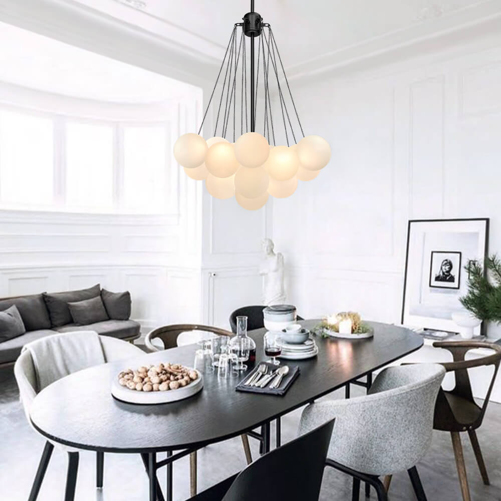 Contemporary Glass Bubble Chandelier Light