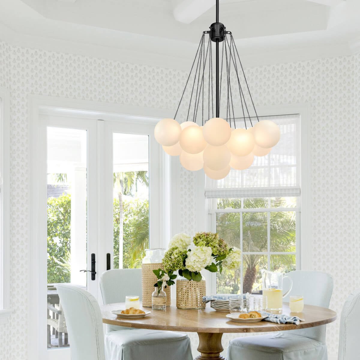 Contemporary Glass Bubble Chandelier Light