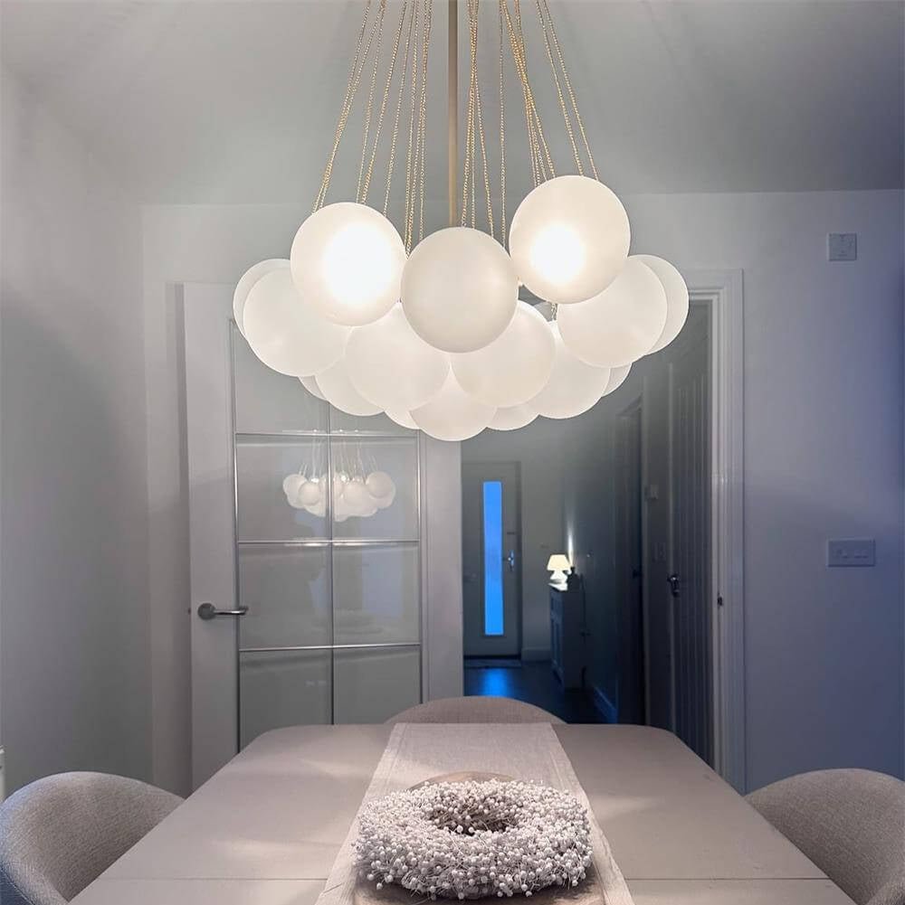 Contemporary Glass Bubble Chandelier Light