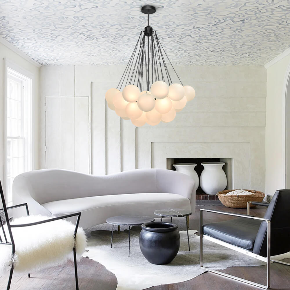 Contemporary Glass Bubble Chandelier Light