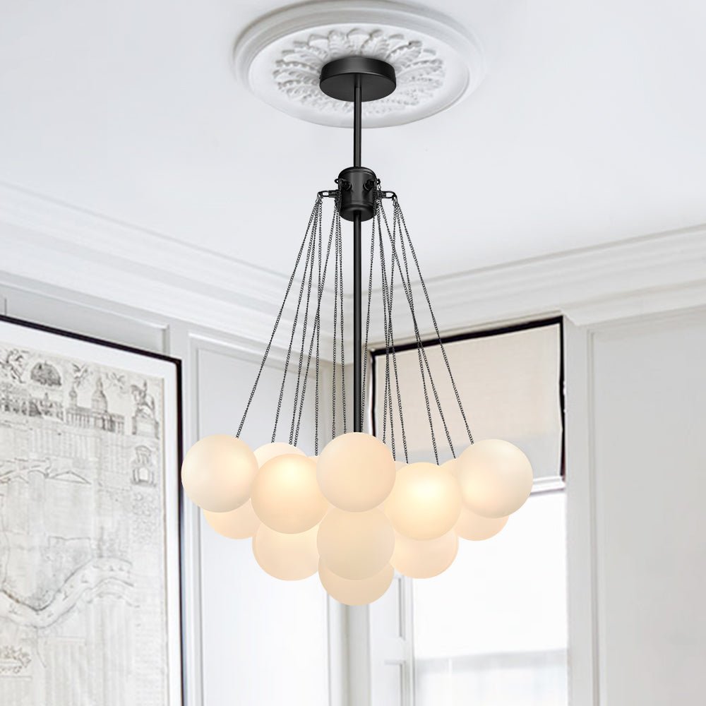 Contemporary Glass Bubble Chandelier Light