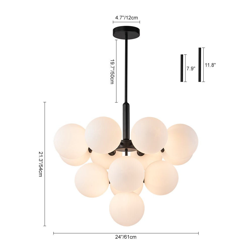 Glass Bubble Tiered Chandelier | 2 Sizes