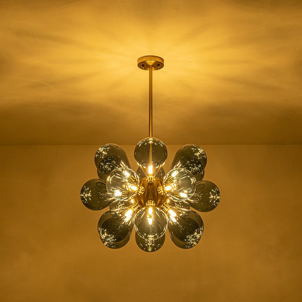 18-Light Blue Bubble Sputnik Chandelier | 2 Colours