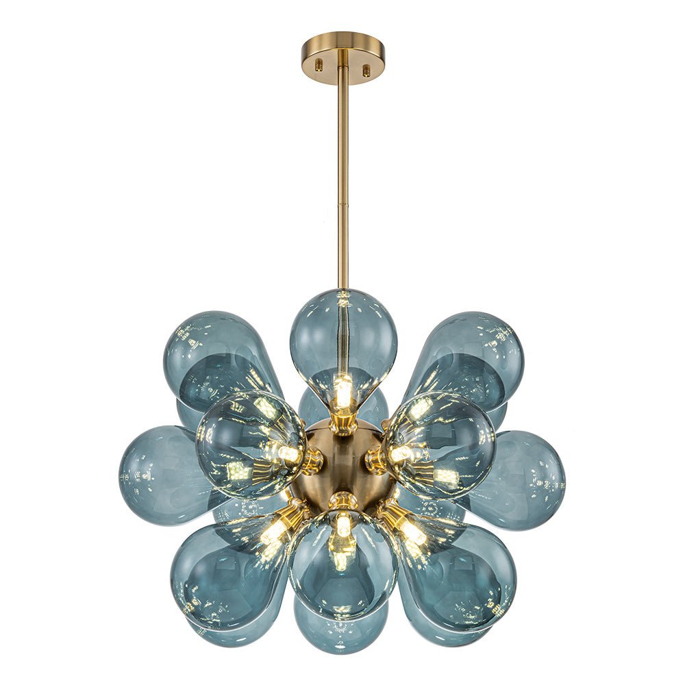 18-Light Blue Bubble Sputnik Chandelier | 2 Colours