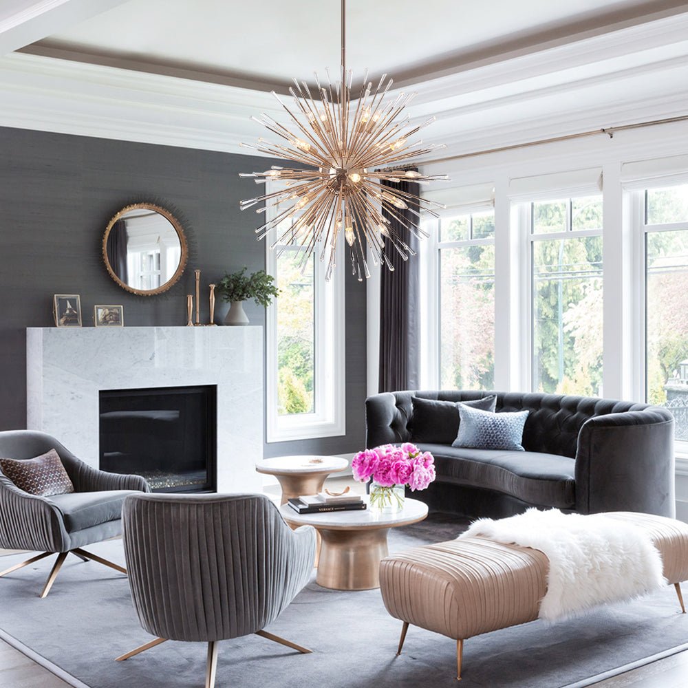 16/20-Light Firework Dandelion Crystal Chandelier
