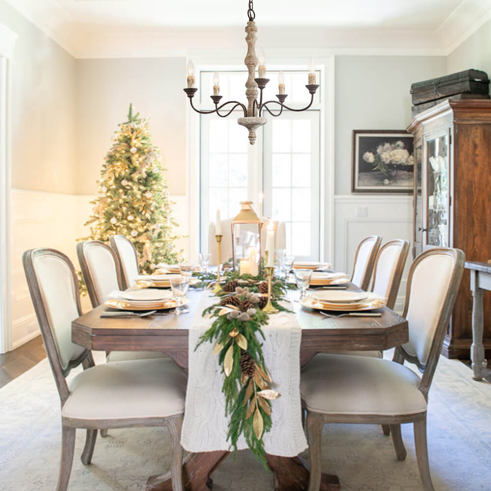 Farmhouse Candle Chandelier | 2 Colours
