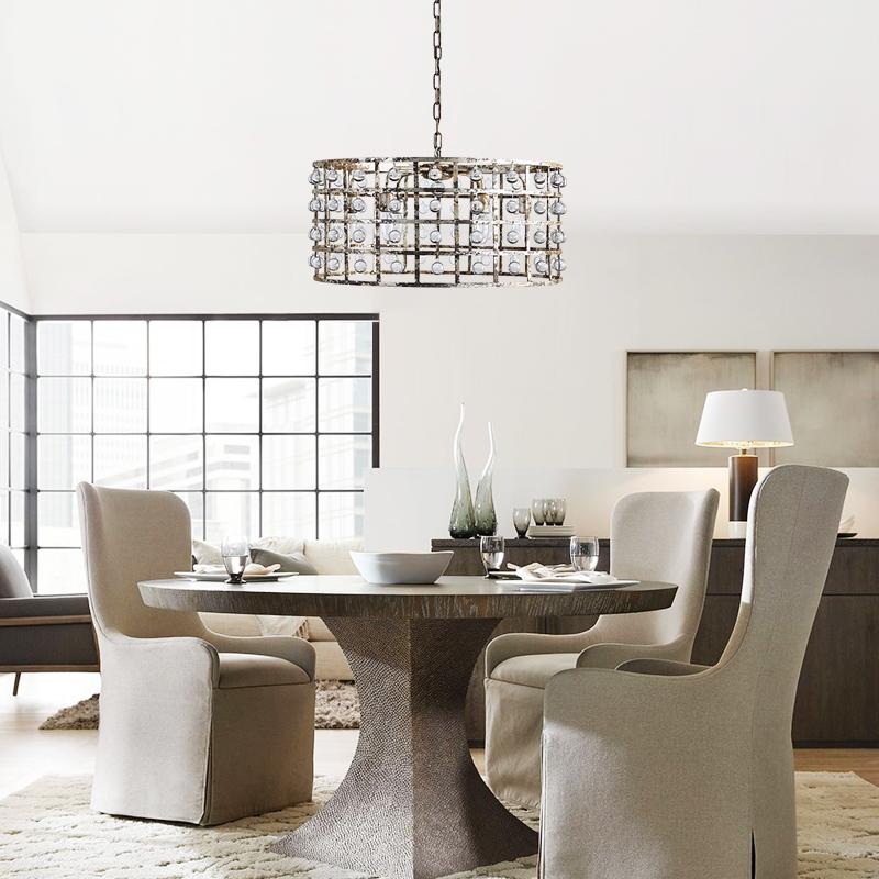 Glass Ball Drum Chandelier | 6 or 8 Lights