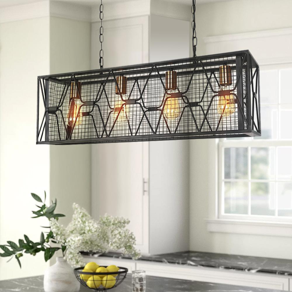 Kitchen Island Rectangular Chandelier | 2 Sizes