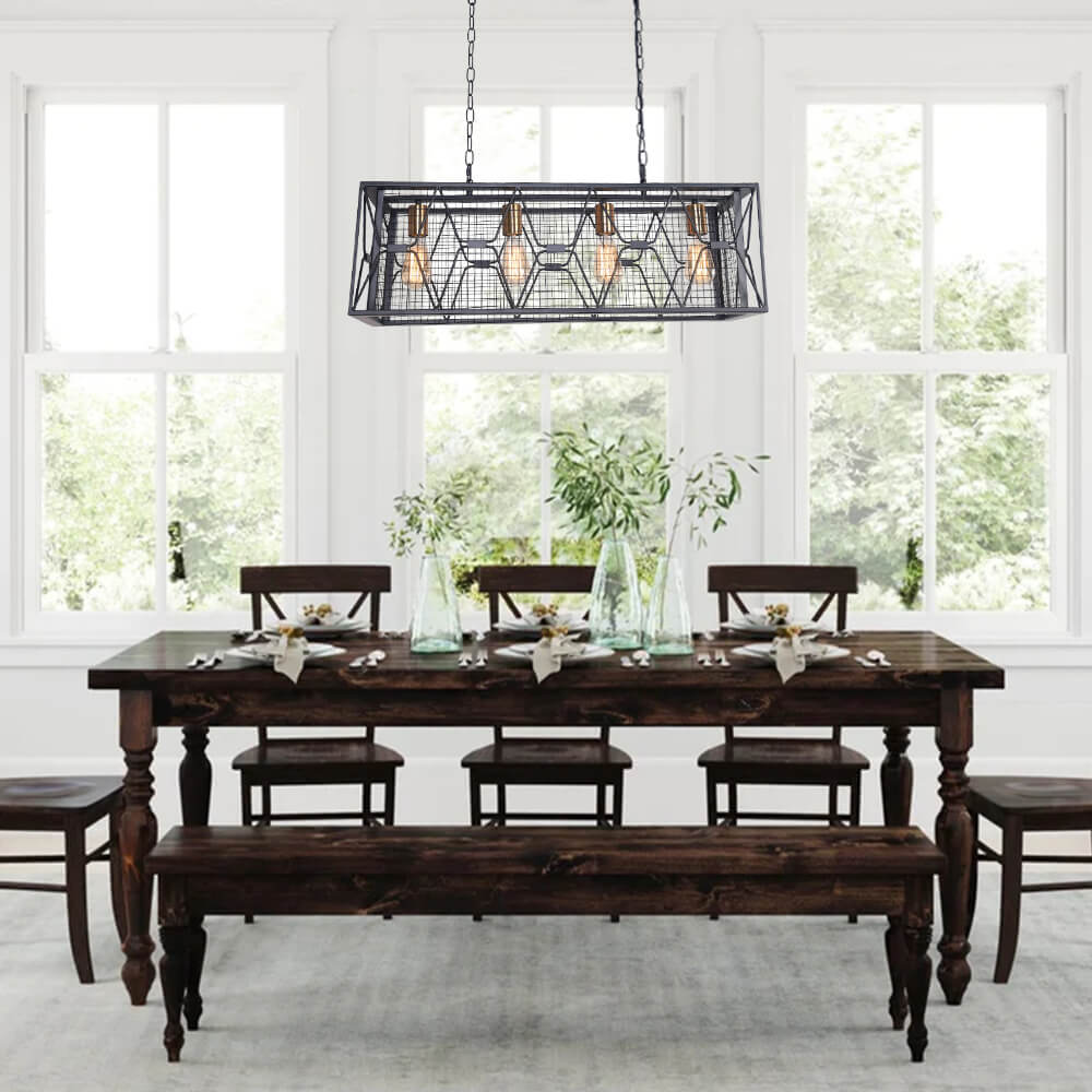 Kitchen Island Rectangular Chandelier | 2 Sizes