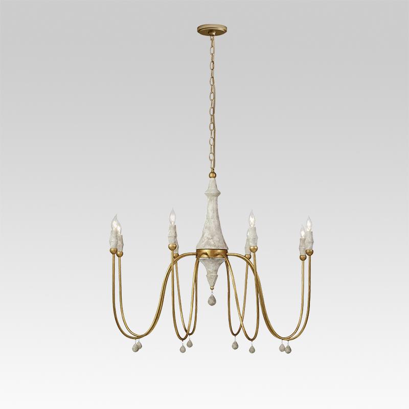 8-Light Candle Style Chandelier | 2 Colours