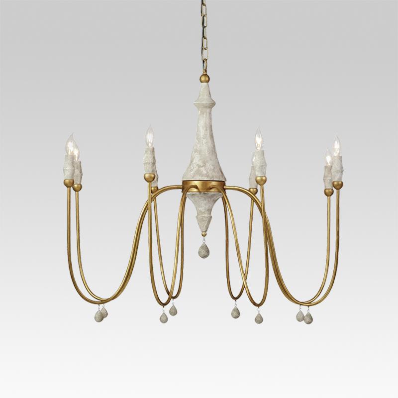 8-Light Candle Style Chandelier | 2 Colours