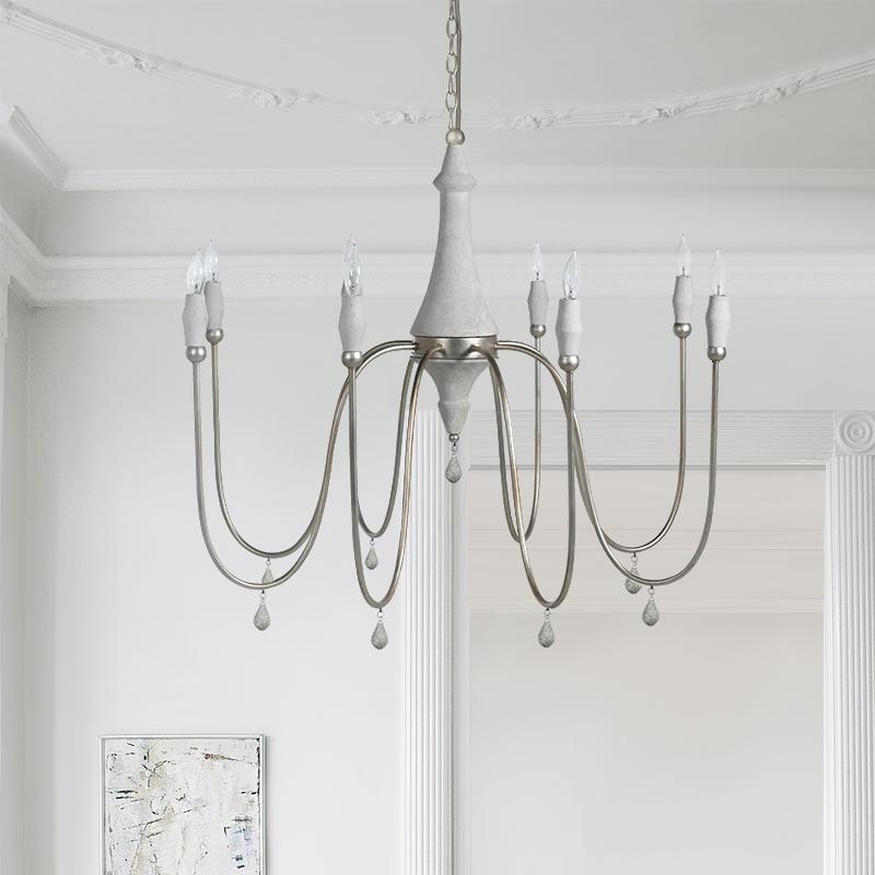 8-Light Candle Style Chandelier | 2 Colours
