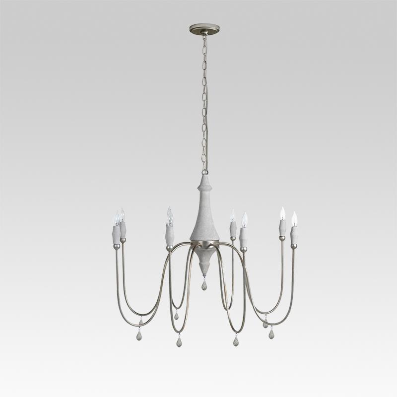 8-Light Candle Style Chandelier | 2 Colours