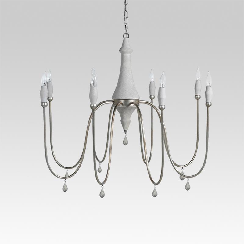 8-Light Candle Style Chandelier | 2 Colours