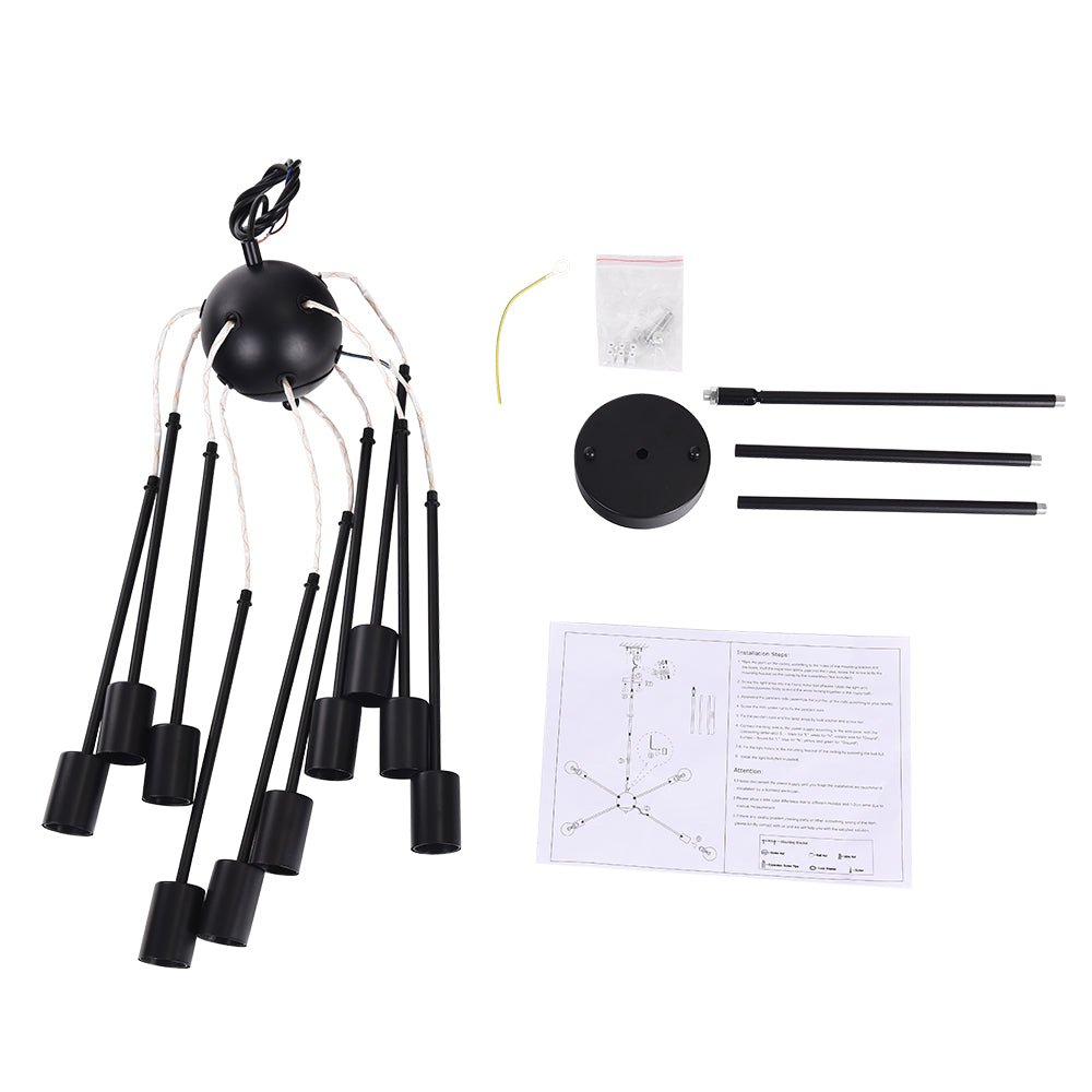 10-Light Sputnik Chandelier | 2 Colours