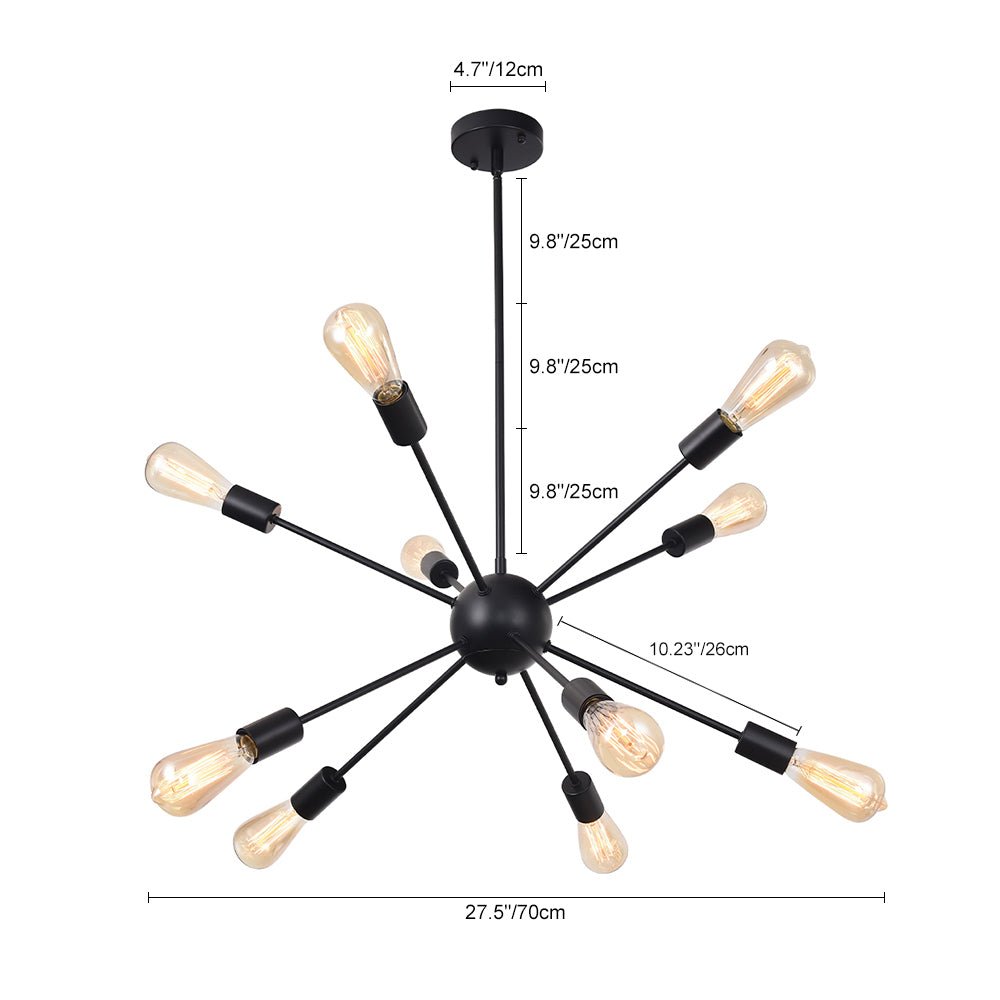10-Light Sputnik Chandelier | 2 Colours