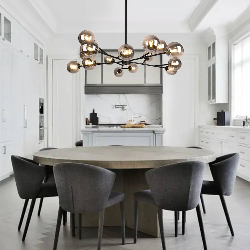 15-Light Branching Bubble Chandelier | 2 Colours