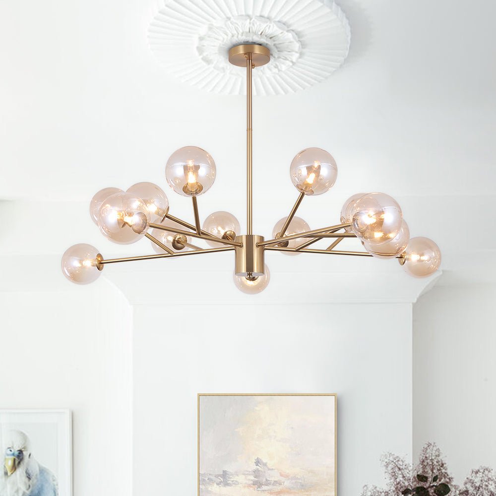 15-Light Branching Bubble Chandelier | 2 Colours