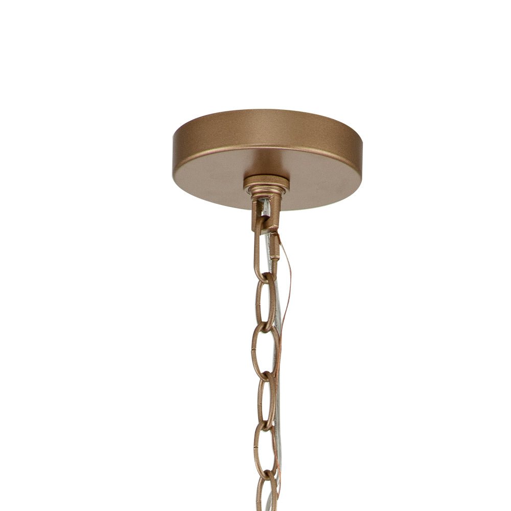 3-Light Mid-Century Drum Chandelier