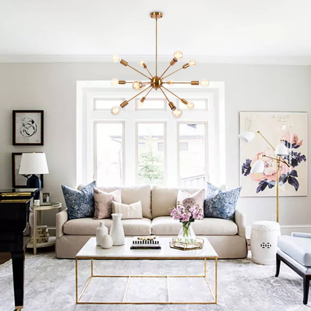 12-Light Sputnik Chandelier | 3 Colours